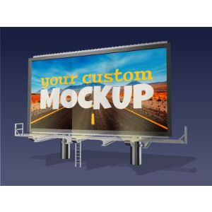A 3D billboard and lights with editing tools to customize the design and make it your own.