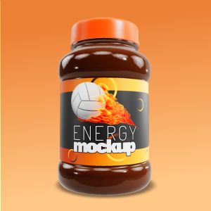 A 3D Supplement Jar with editing tools to customize the design and make it your own.