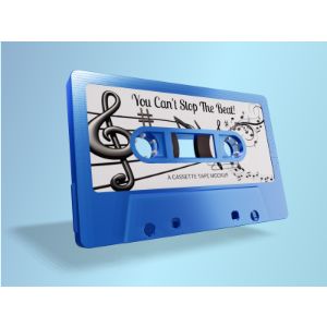 A 3D Cassette Tape with editing tools to customize the design and make it your own.