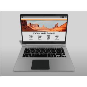 A 3D Laptop with editing tools to customize the design and make it your own.