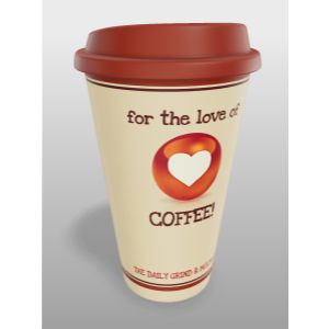 A 3D Paper Coffee Cup with editing tools to customize the design and make it your own.