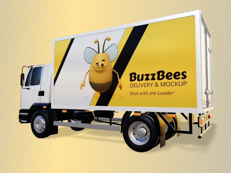 This Presentation Clipart shows a preview of 3D Clipart Delivery Truck