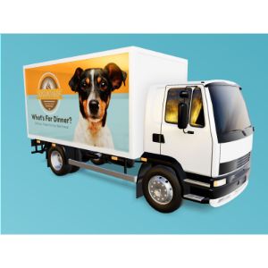 A Delivery Truck with editing tools to customize the design and make it your own.