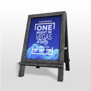 A 3D Sidewalk Sign with editing tools to customize the design and make it your own.