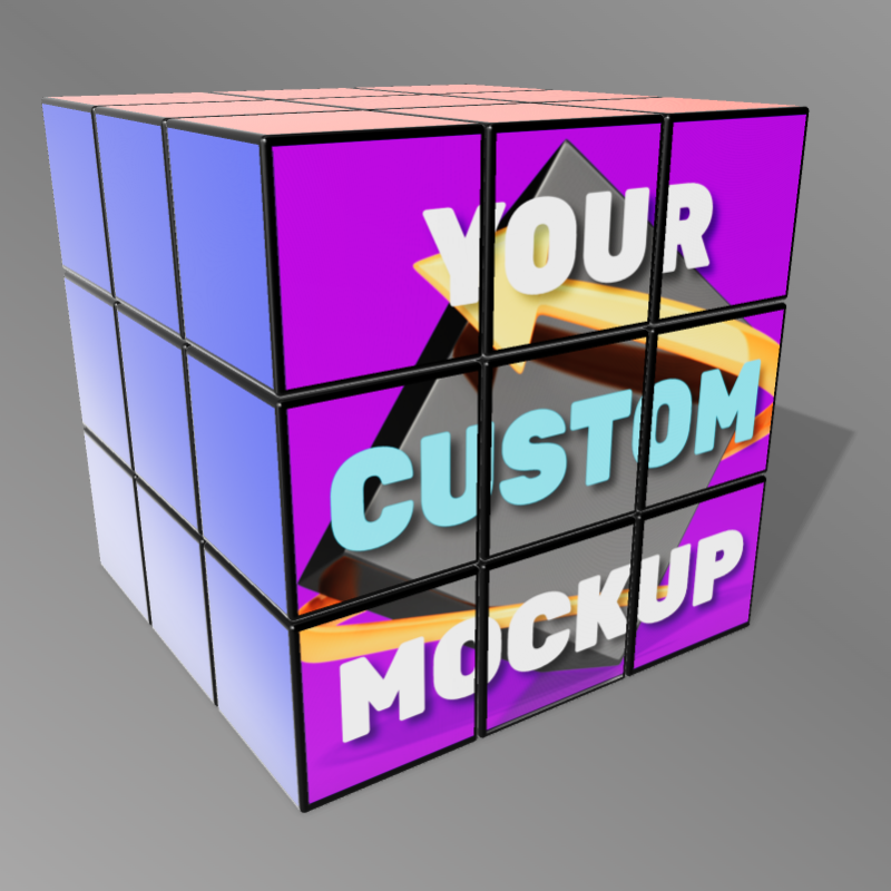 This Presentation Clipart shows a preview of 3D Clipart Puzzle Cube