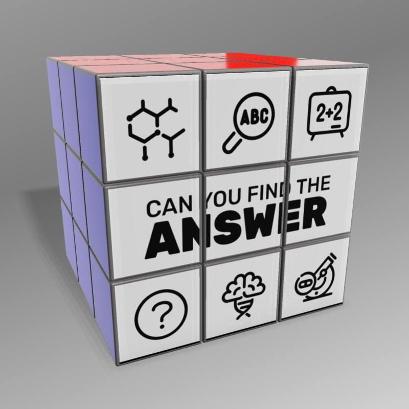 This Presentation Clipart shows a preview of 3D Clipart Puzzle Cube