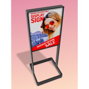 A 3D Simple Metal Sign with editing tools to customize the design and make it your own.
