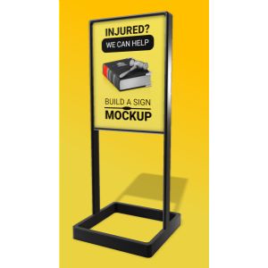 A 3D Simple Metal Sign with editing tools to customize the design and make it your own.