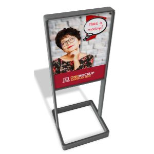 A 3D Simple Metal Sign with editing tools to customize the design and make it your own.