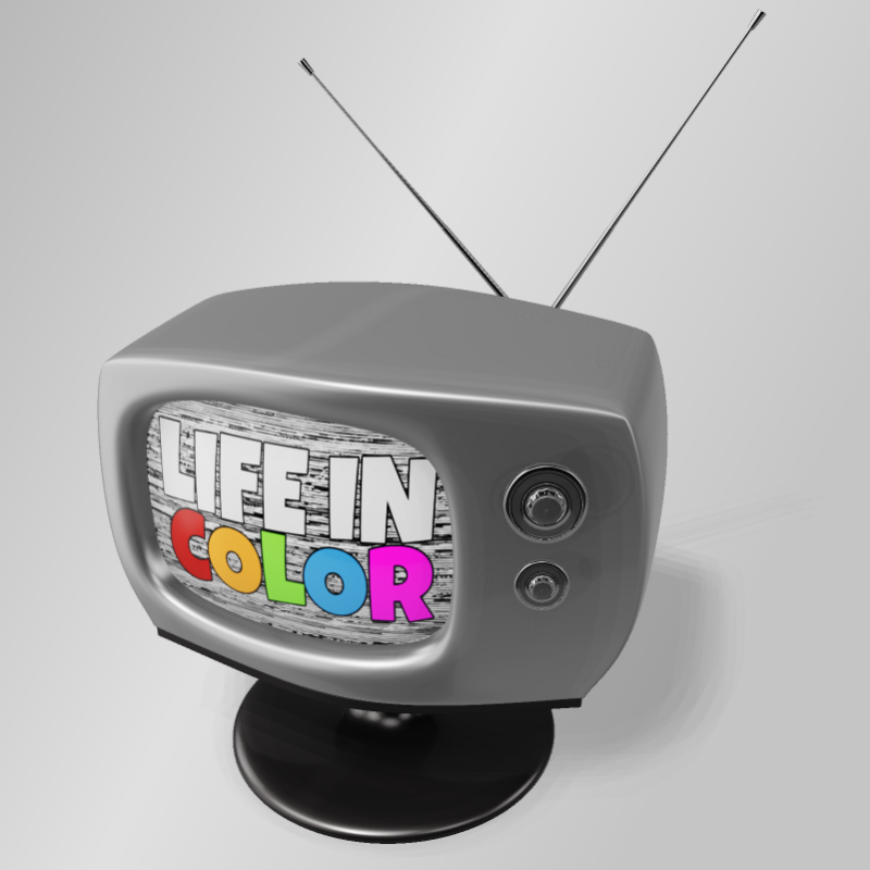 This Presentation Clipart shows a preview of 3D Clipart Vintage TV