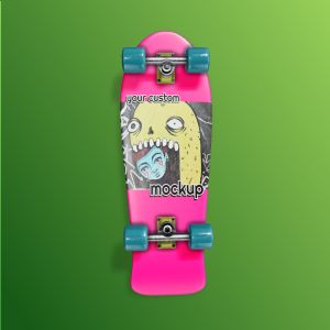 A 3D Retro Skateboard with editing tools to customize the design and make it your own.
