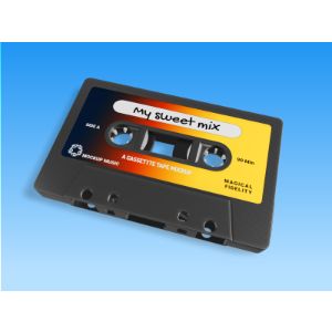 A 3D Cassette Tape with editing tools to customize the design and make it your own.