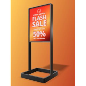 A 3D Simple Metal Sign with editing tools to customize the design and make it your own.