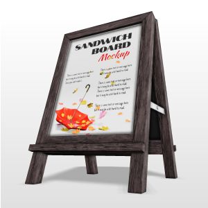 A 3D Sidewalk Sign with editing tools to customize the design and make it your own.