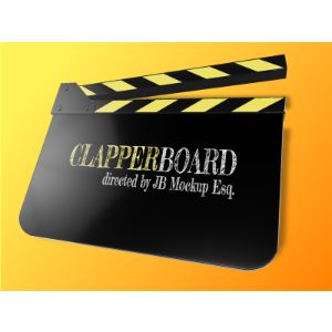A Movie Clapboard with editing tools to customize the design and make it your own.