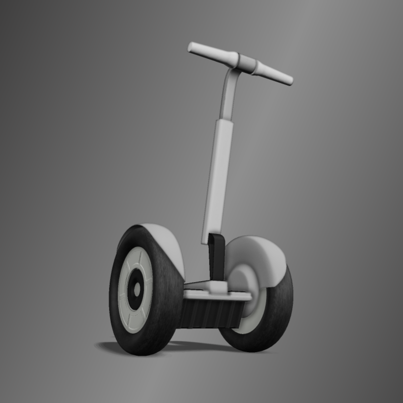This Presentation Clipart shows a preview of 3D Personal Transport Device Clipart - Customizable Mockup