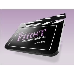 A Movie Clapboard with editing tools to customize the design and make it your own.