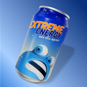 A 3D Soda Can with editing tools to customize the design and make it your own.