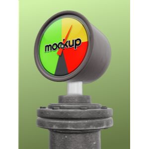 A 3D Small Pressure Gauge with editing tools to customize the design and make it your own.