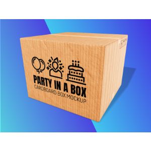 A cardboard box with editing tools to customize the design and make it your own.