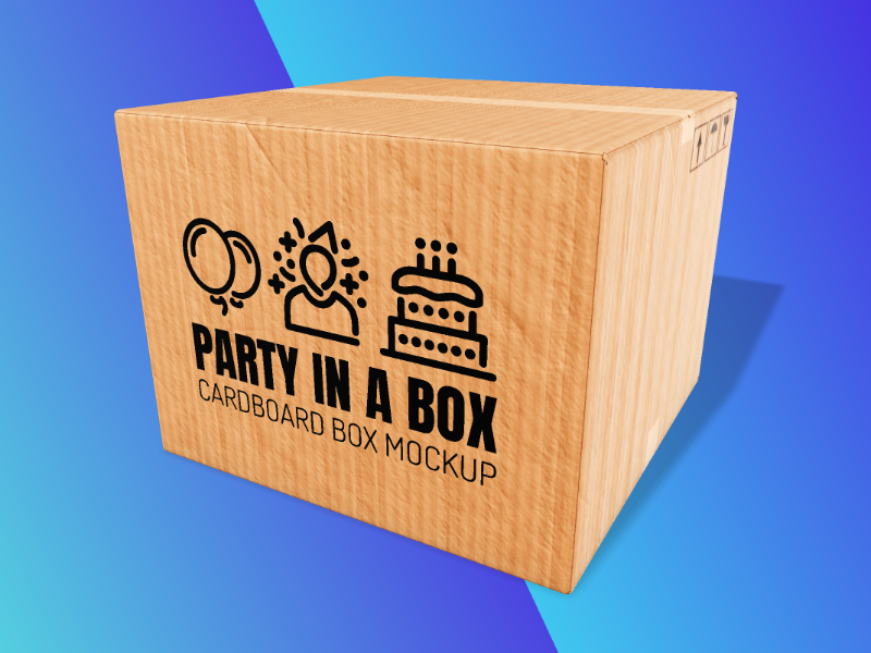 This Presentation Clipart shows a preview of 3D Clipart Cardboard Box