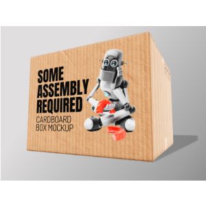 A cardboard box with editing tools to customize the design and make it your own.