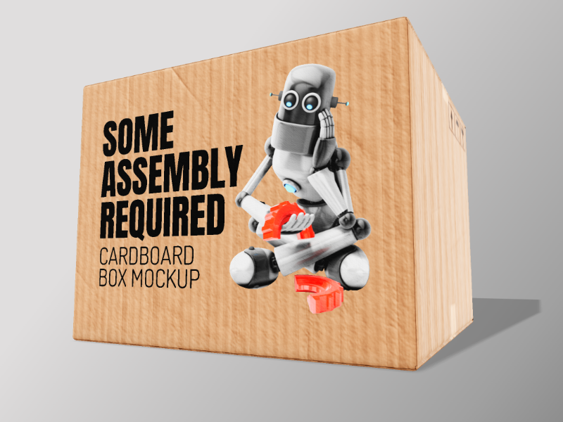 This Presentation Clipart shows a preview of 3D Clipart Cardboard Box