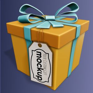A 3D Present and Gift Tag with editing tools to customize the design and make it your own.