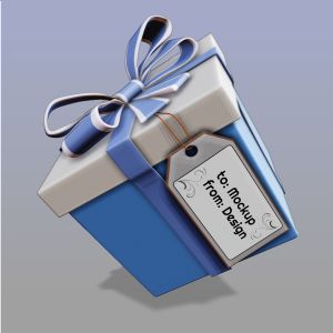 A 3D Present and Gift Tag with editing tools to customize the design and make it your own.