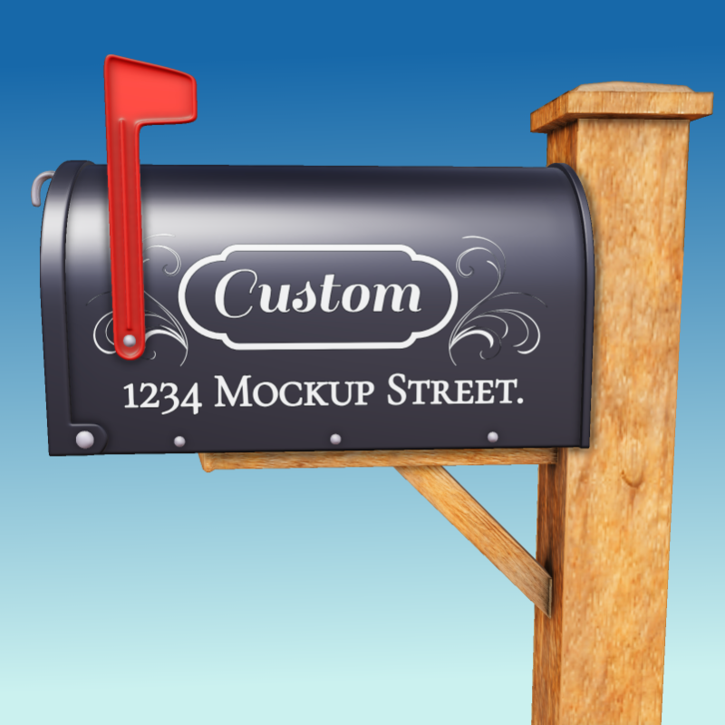 This Presentation Clipart shows a preview of 3D Closed Mailbox Clipart - Customizable Mockup