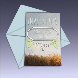 A 3D Card On Envelope with editing tools to customize the design and make it your own.
