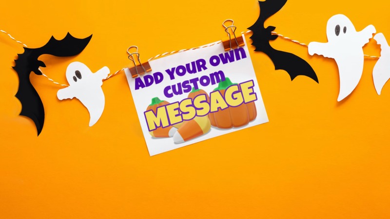 This Presentation Clipart shows a preview of Halloween Cutout Custom