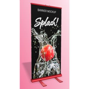 A 3D Roller Banner with editing tools to customize the design and make it your own.