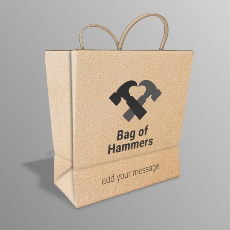 This Presentation Clipart shows a preview of Brown Paper Bag Clipart - Customizable Mockup