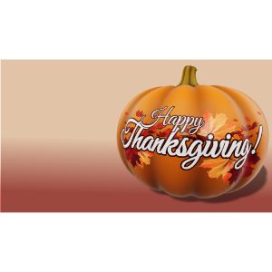 A 3D Pumpkin clipart image with editing tools to customize the design and make it your own.