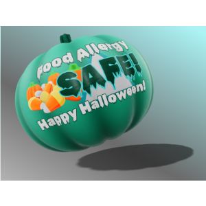 A 3D Pumpkin clipart image with editing tools to customize the design and make it your own.