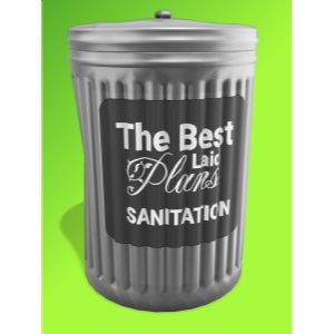 A 3D Best Laid Plans Garbage Can with editing tools to customize the design and make it your own.