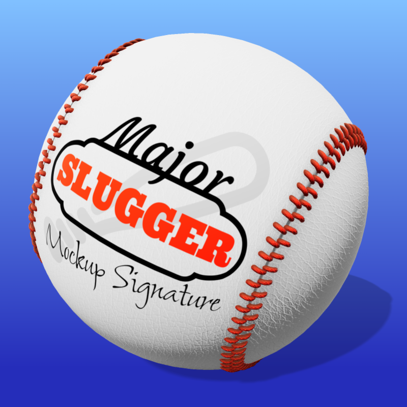 This Presentation Clipart shows a preview of Baseball - Customizable Mockup