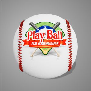 A 3D Baseball with editing tools to customize the design and make it your own.