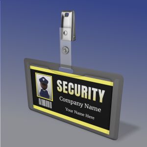 A 3D Security ID Badge with editing tools to customize the design and make it your own.