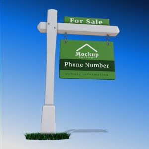 A 3D Real Estate Sign with editing tools to customize the design and make it your own.