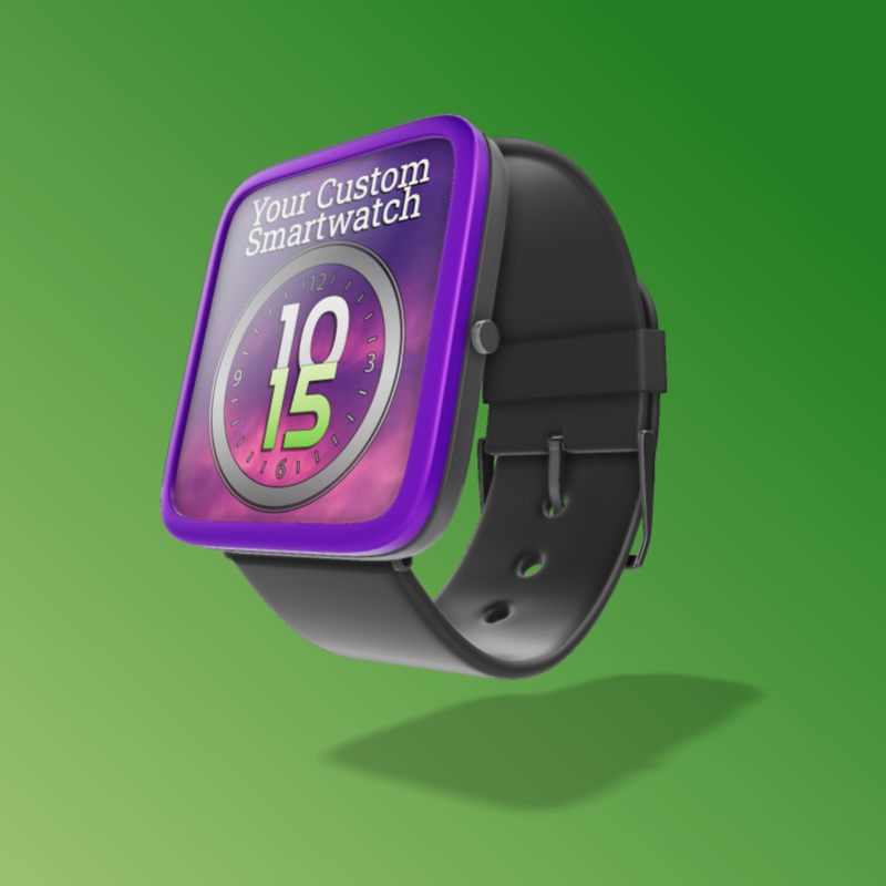 This Presentation Clipart shows a preview of 3D Smartwatch Clipart - Customizable Mockup