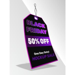 A 3D sales tag clipart with editing tools to customize the design and make it your own.