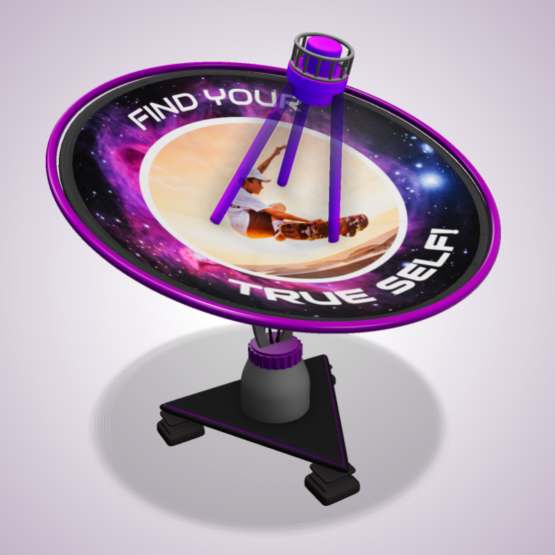 This Presentation Clipart shows a preview of 3D Satellite Dish - Customizable Clipart