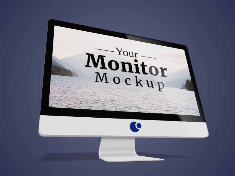 This Presentation Clipart shows a preview of 3D Computer Monitor 16 9 Clipart - Customizable Mockup