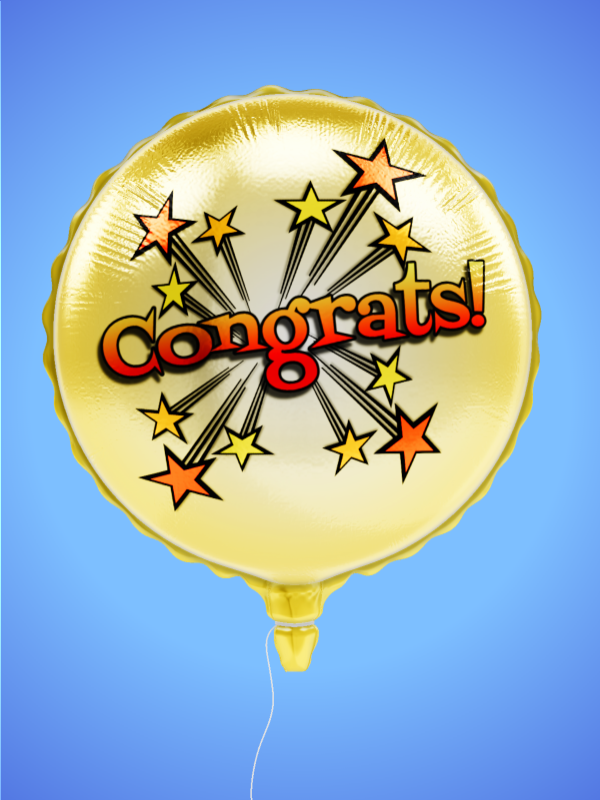 This Presentation Clipart shows a preview of 3D Custom Mylar Balloon Clipart - Customizable Mockup