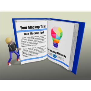 A 3D Male Figure Turning A Custom Page Clipart with editing tools to customize the design and make it your own.