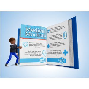 A 3D Male Figure Turning A Custom Page Clipart with editing tools to customize the design and make it your own.