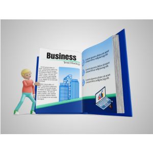 A 3D Male Figure Turning A Custom Page Clipart with editing tools to customize the design and make it your own.