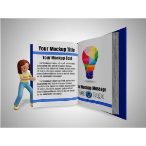 A 3D Female Figure Turning A Custom Page Clipart with editing tools to customize the design and make it your own.